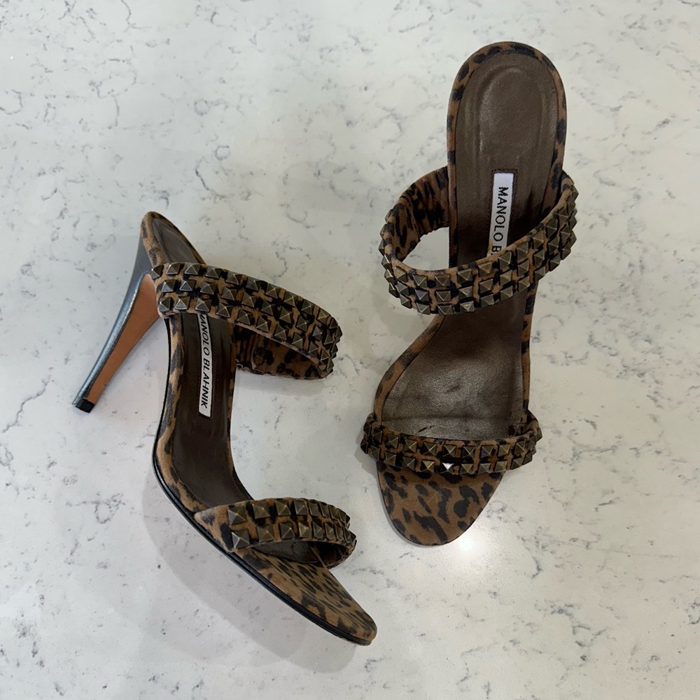🐆 Leopard print Manolo Blahnik heels